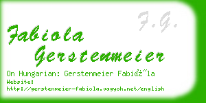 fabiola gerstenmeier business card